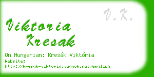 viktoria kresak business card